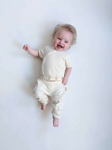 Newborn Pants: Neutral Grey