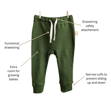 Load image into Gallery viewer, Baby Pants: Forest Green