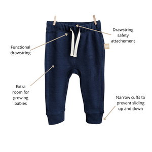Baby Pants: Deep Ocean Blue