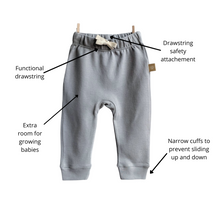 Load image into Gallery viewer, Baby Pants: Neutral Grey