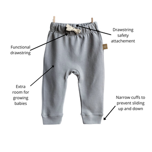 Baby Pants: Neutral Grey