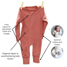 Load image into Gallery viewer, Newborn Jumpsuit: Canyon Brown