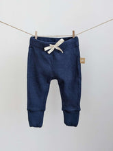 Load image into Gallery viewer, Newborn Pants: Deep Ocean Blue