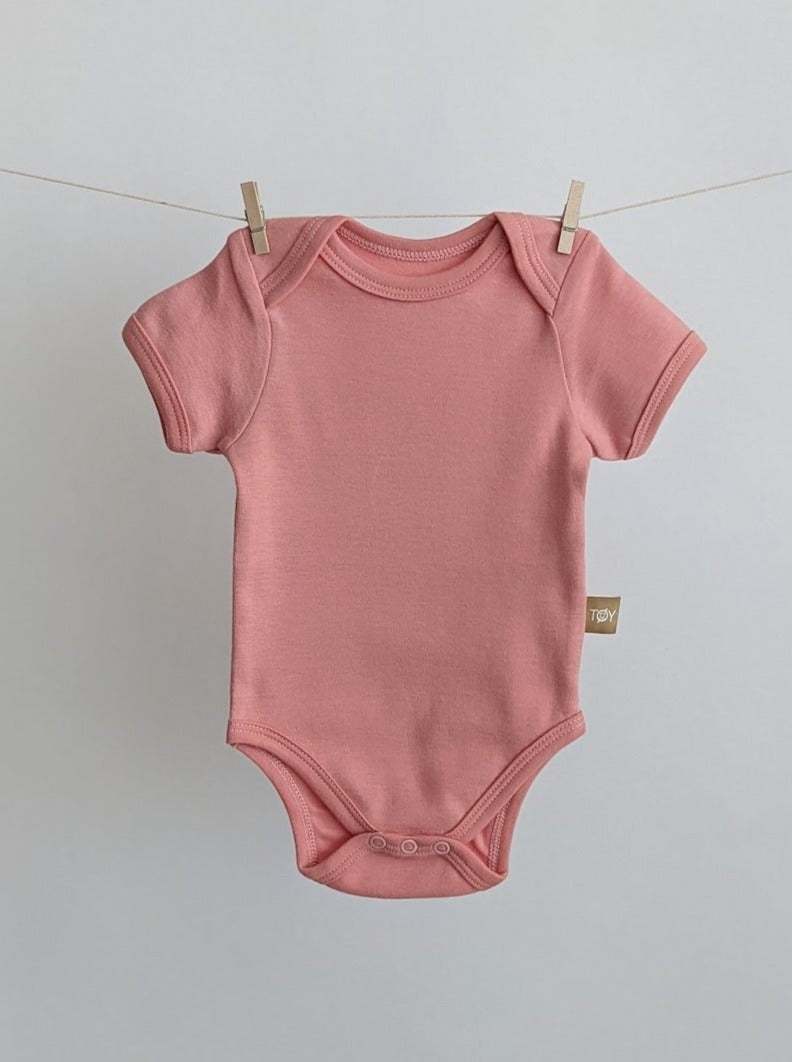 Baby Short Sleeve Body Pink