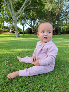 Baby Jumpsuit: Blooming Lilac