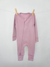 Load image into Gallery viewer, Newborn Jumpsuit: Blooming Lilac