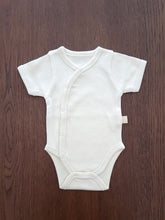 Load image into Gallery viewer, Short Sleeve Kimono Baby Bodysuit: Undyed